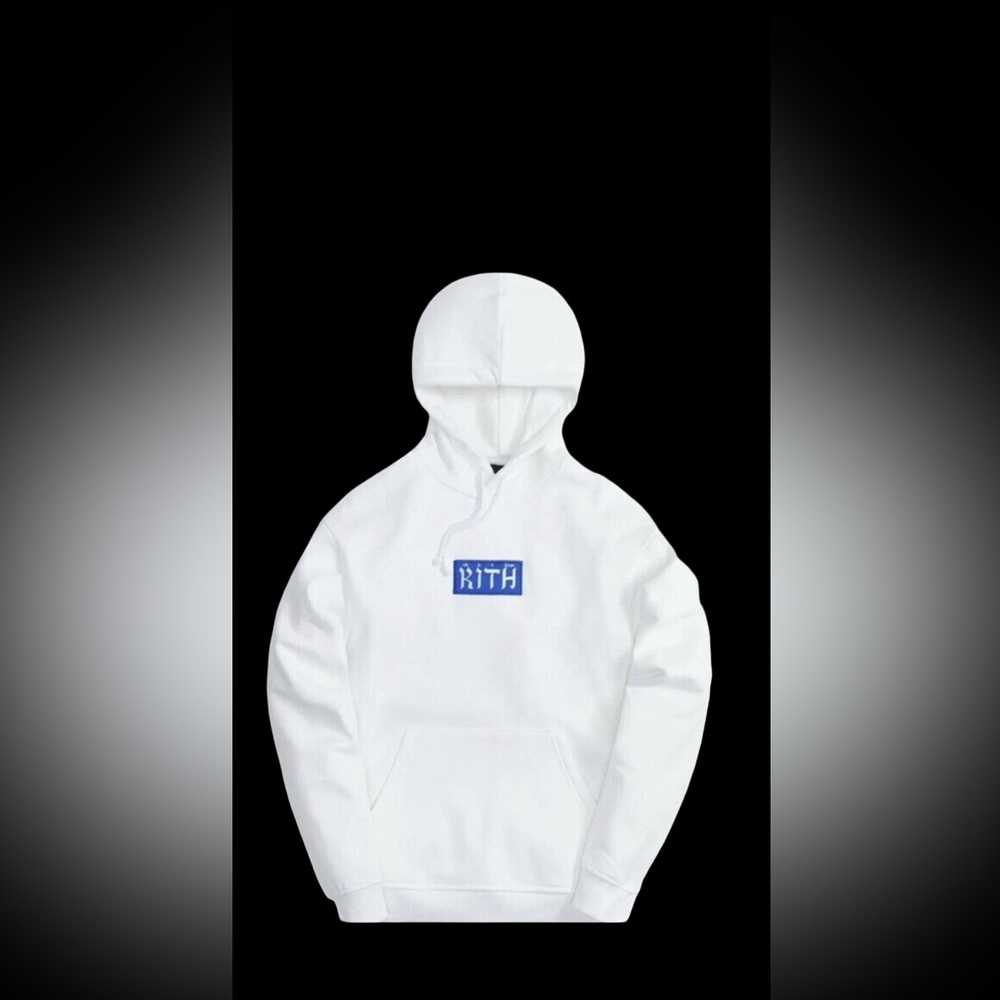 Kith Hebrew Script Box Logo Hoodie White Small BNWT Limited Rare Streetwear!!!